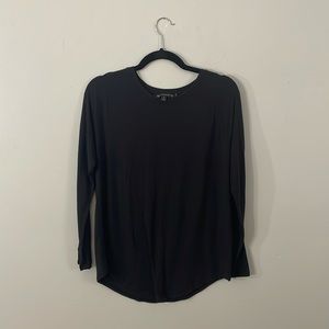 Athleta Black Long Sleeve with Mesh Panel